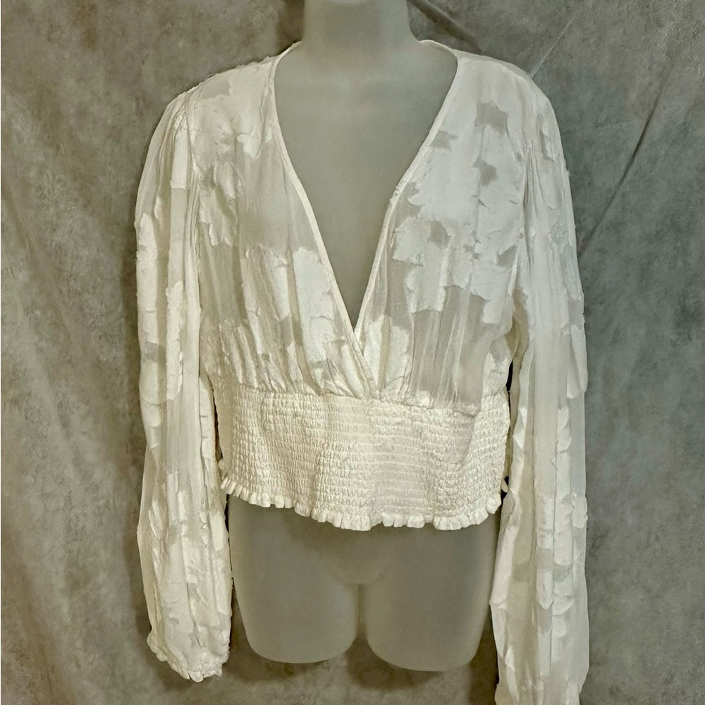 Aritzia Wilfred Long Sleeve Blouse, Size XL